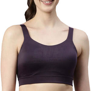 Vêtements de sport Soutien-gorge de sport Haute qualité Séchage rapide Respirant Haute tenue Logo avant Coussinets amovibles Haut de fitness pour femmes Meilleures ventes - Product Image 1