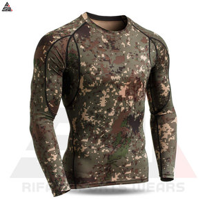 Wholesale Customized Soft Neck Long Sleeve <b>Compression</b> <b>Shirt</b> Unisex Breathable Quick Drying Sublimation Fitness 100% Polyester - Product Image 2
