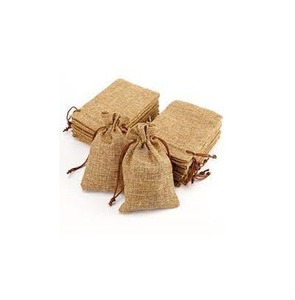 Tailles personnalisées Lot de 3 sacs pochette en toile de jute naturelle pour les courses, l'épicerie, les sacs fourre-tout en matériau pur faits à la main, usage quotidien - Product Image 5