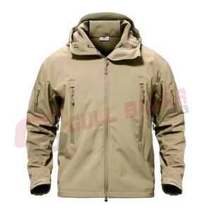Chaqueta cortavientos de lana Softshell táctica impermeable con estilo OEM para hombre, prendas de vestir cálidas con capucha para cazar, abrigo resistente al invierno - Product Image 2