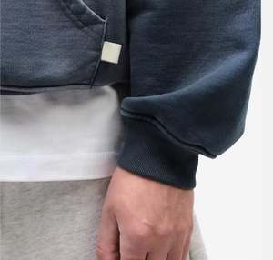 Personalizado 100% algodón Streetwear pulóver con capucha Oversize Boxy Puff Zip DTG bordado recortado diseño francés holgado invierno ácido lavado - Product Image 4