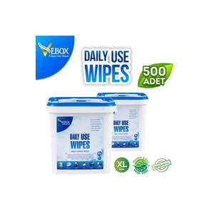 Juego de 2 Toallitas Húmedas Antialérgicas de Tamaño Único para Uso Diario, 500 Hojas Cada Una - Product Image 5