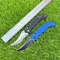 Couteau tactique OEM en acier inoxydable 3Cr13 avec manche G10, couteau personnalisable, couteau de poche EDC portable pour utilisation en extérieur