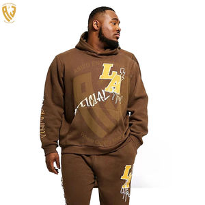 Chándal con capucha de manga larga para hombre con estampado de soplo Joggers transpirables-Temporada de invierno negro liso-Precio barato - Product Image 5