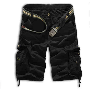 Pantalon cargo décontracté pour homme en toile, style vintage automne, taille élastique, multi-poches, grande taille, écologique, infroissable et léger - Product Image 1