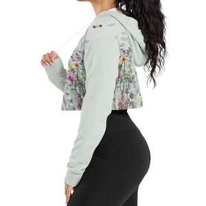 Sudaderas con Capucha Cortas de Forro Polar, Elegantes, Ligeras, Transpirables y Ecológicas, al por Mayor, Diseño Personalizado para Mujer, Ropa Casual - Product Image 6