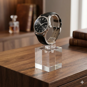 High Quality Custom Transparent Modern Acrylic Watch Display <b>Block</b> with C Cuff for Watch Shop Display for - Product Image 5