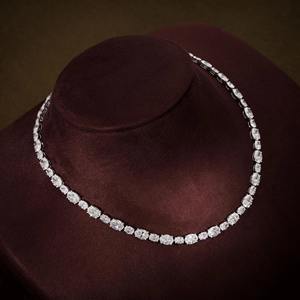 Collar de Cadena de Tenis con Moissanita de Corte Ovalado VVS de Tendencia, con Plata 925, Estilo Iced Out, para Mujer, Proveedor de Joyería de Lujo - Product Image 2