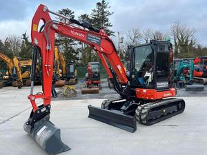 รถขุดตีนตะขาบ Kubota KX060 ของแท้ ราคาประหยัด สีแดง เงียบ เบาะนั่งแบบมีหลังคา ความจุบุ้งกี๋ 0.03 ลบ.ม. พร้อมส่งถึงบ้าน - Product Image 5