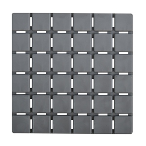 Lotto di 6 tappetini antiscivolo QUADRO, colore GriMSV. - Product Image 1