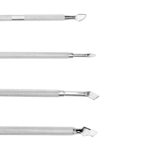 ANAAIF, empujador profesional de cutículas de uñas de acero inoxidable, herramienta de manicura de hoja curva para dedos, raspador de cutículas de uñas - Product Image 5