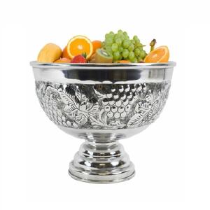 Bol à fruits rond en acier inoxydable de haute qualité, écologique, argenté et doré, pour la décoration de la maison - Product Image 4