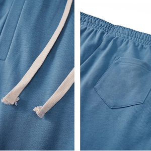 Vente en gros Pantalon de survêtement à cordon en coton molletonné pour hommes sur mesure coupe normale taille moyenne logo personnalisé style décontracté - Product Image 5