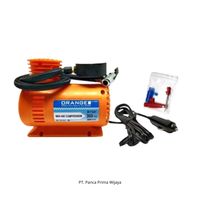 Compresseur d'air miniature compact léger de haute qualité 12V ORANGE |   Pompe à air pour pneus portable DC, OEM disponible pour voiture, vélo, bateau