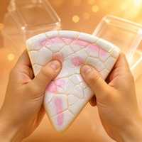 Jouet Squishy en forme de tranchette de pizza, coque croustillante, jouet anti-stress