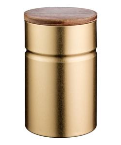 ชุดเหล็ก3สีทองพร้อมฝาไม้ไผ่แบบหมุนขอบสำหรับใช้ในครัวเรือนในเชิงพาณิชย์ทนทาน - Product Image 4