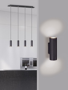Lampada da parete Marley nera metallizzata 2xGU10 (Trio Lighting 212400232) - Product Image 3
