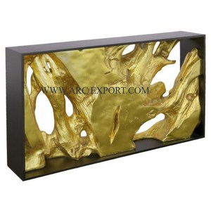 Luxueux Designer Wedding Resorts Meubles Console Centre Table Vintage Or Couleur Jambes Verre Clair Dessus Pour Fournisseur En Gros - Product Image 4