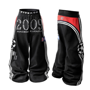 เครื่องแต่งกายแนวสตรีทฮาราจูกุแบบลำลองลายทางมีตัวอักษรลายทางมีตัวอักษรสไตล์ฮิปฮอปแนวสตรีท Y2k ลำลองแนวสตรีท - Product Image 1