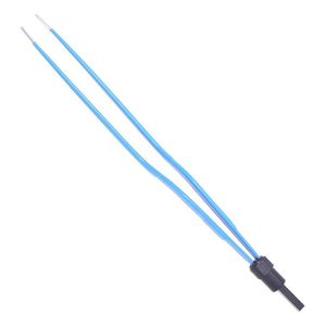 Pinzas de bayoneta de alta calidad alemana con puerto de succión Bipolar Estándar DE LA UE Pinzas de bayoneta antiadherentes de Punta plateada no magnética - Product Image 1