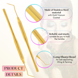 Nouvel outil professionnel de rehaussement de cils de qualité supérieure, séparateur de cils en acier inoxydable antidérapant pour salon de beauté - Product Image 5