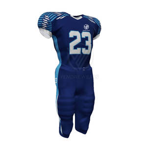 Uniforme de camiseta de fútbol americano personalizado 100% poliéster secado rápido y transpirable manga corta ropa deportiva de verano - Product Image 1