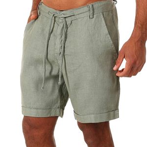Pantalones cortos informales ODM de alta calidad para hombre, diseño personalizado, tejido de cintura media para uso en exteriores, pantalones cortos para hombre fabricados por Isha Industry - Product Image 1