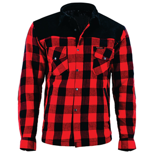 Chemise en flanelle personnalisée pour moto et course automobile avec fermeture éclair sur le devant et bouton col montant équipement de motard de sécurité pour moto - Product Image 6