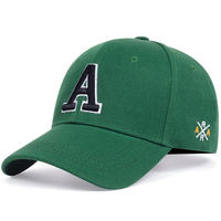 Gorra de béisbol con bordado Ar lateral con letras Unisex, gorra deportiva ajustable con espalda cerrada para otoño, gorras de alta calidad para exteriores para hombres