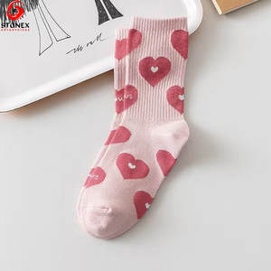 Chaussettes pour femmes de haute qualité, logo personnalisé, design tricoté, décontractées, tendance, usage quotidien, vente en gros - Product Image 1