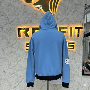 Sweat à capuche zippé de haute qualité, imprimé en relief, fabriqué en usine, prix bas, sweats à capuche pour hommes, sweats à capuche pour hommes - Product Image 4