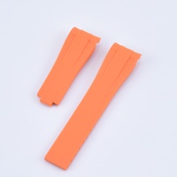 LAIHE 20 21mm TPU Silicone Rubber Band Strap Cut Size Curved End Correa De Reloj Diving Waterproof Sport for Smartwatches