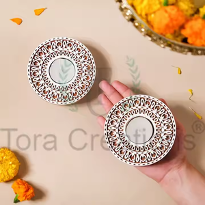 Soporte de luz en T de metal de calidad de exportación más vendido Diseño clásico de forma de loto Ideal para Navidad Ocasión de Pascua Recubierto de polvo - Product Image 3