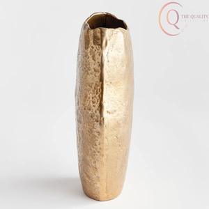 Vase à fleurs de table en métal fait main de luxe, surface lisse et polie, design contemporain pour fleurs artificielles/fraîches, rehaussant l'esthétique - Product Image 5