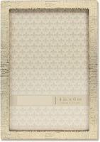 Cadre photo rectangulaire en aluminium style corde, haute qualité, couleur or et argent, durable, léger, à poser sur table ou à accrocher au mur, idéal pour offrir