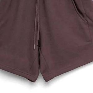 กางเกงขาสั้นผู้ชายผ้าฝ้าย100% สีทึบ - Product Image 3