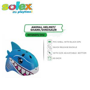 Casque de sport d'action en PVC, motif animal, requin, dinosaure - Product Image 2