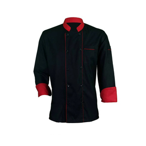 Số lượng lớn cung cấp tốt nhất bán 100% cotton tùy chỉnh tay áo đầu bếp Áo khoác nhà hàng đồng phục với logo - Product Image 1