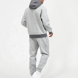 Chándal personalizado para hombre, conjunto holgado de dos piezas de chándal de lana, Jersey personalizado, sudaderas con capucha, pantalones de chándal acampanados y conjunto de Sudadera con capucha para hombre - Product Image 6