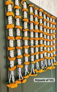 Vente en gros de guirlande décorative Mogra Marigold, décoration d'intérieur, tenture murale, décoration Haldi Mehendi, décoration de festival - Product Image 3