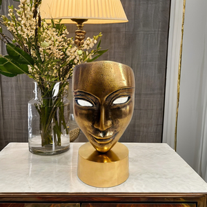 Estatuas abstractas negras para cara de mujer, máscara de Metal the Thinker Lady, estatuilla dorada, escultura, adornos artísticos para decoración moderna de Mesa para el hogar - Product Image 2