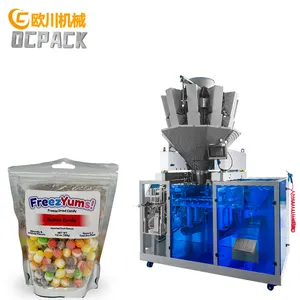 Auto weighing freeze drying fruit mango chips granule packing machine for food