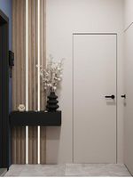 Portes encastrées modernes en bois coloré RAL Cortez, étanches, pour intérieur/extérieur, pour chambre, sous-sol, villa (vente en gros)