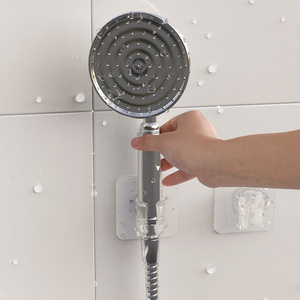 <span class=keywords><strong>Support</strong></span> de pomme de <span class=keywords><strong>douche</strong></span> auto-adhésif à main, fixation murale collante pour robinet de salle de bain, accessoire <span class=keywords><strong>sans</strong></span> perçage pour appartements - Product Image 1