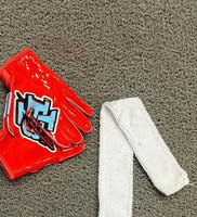 Guantes de receptor ligeros hechos a medida de alta calidad de primera calidad Guantes de fútbol americano para exteriores con diseño único