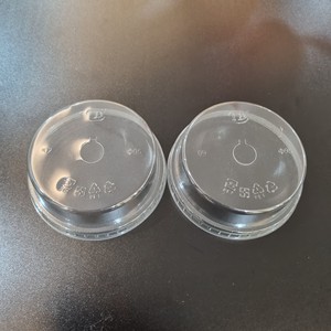 Tapa de Plástico PET Ecológica de Bajo Precio y Buena Calidad, 90/93/98 mm, Tapa Transparente Desechable para Vasos, Tipo Domo y Plana, para Envasado de Bebidas - Product Image 5