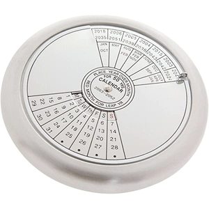 Base en laiton fini nickel de qualité supérieure Conception de calendrier perpétuel Meilleur pour les décorations de table Maison festive Nouveaux accents - Product Image 4
