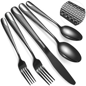 Ensemble de couverts en métal au design attrayant, fourchette, cuillère, ensemble de couverts, acier miroir, vaisselle pour la maison, l'hôtel, la table, pour le dîner, les fruits - Product Image 3