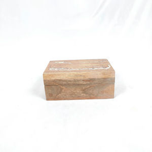 Rustic Finish Polished Handmade MDF Craft <b>Keepsake</b> Storage Travel Organizer Carved Lid Treasure Chest Trinket Holder for Gifts - Product Image 1