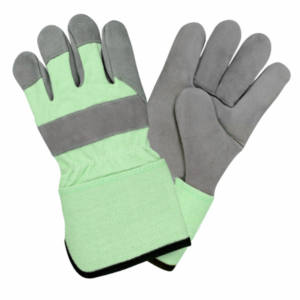 Heavy Duty Canadian Rigger Guantes DE TRABAJO Cuero de vaca Split Puño DE SEGURIDAD Algodón perforado Guantes de mano industriales Trabajo - Product Image 6